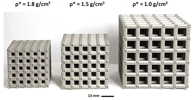 Tytanowa struktura lattice metamateriał lpbf