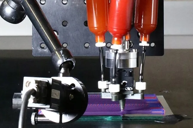 Wielomateriałowy filament do druku 3D głowica